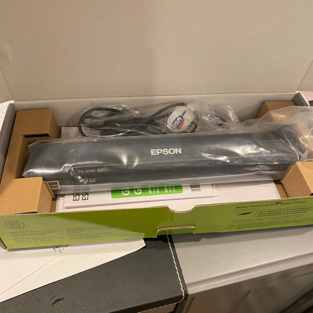 Epson Wireless Portable Color Document Scanner